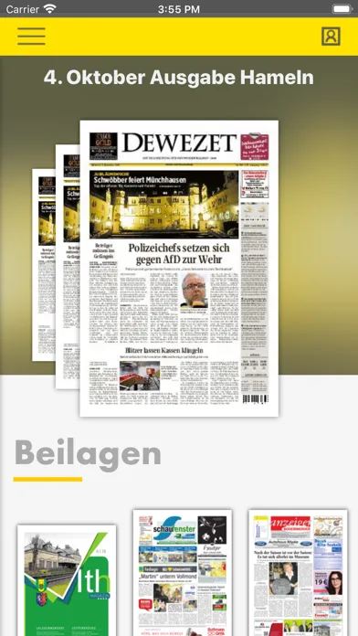 Tangkapan layar Dewezet e-Paper