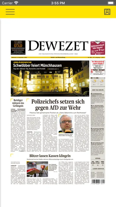 Tangkapan layar Dewezet e-Paper