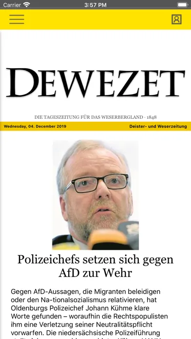 Tangkapan layar Dewezet e-Paper