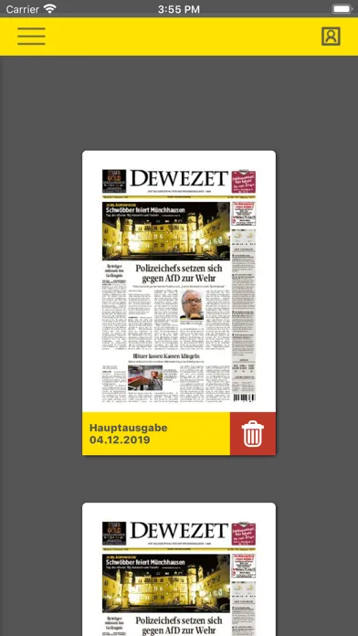 Tangkapan layar Dewezet e-Paper