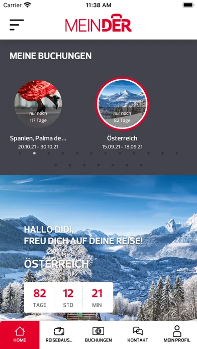 MeinDERTOUR Reisebüro Ekran Görüntüleri