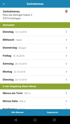 Mensa Göttingen স্ক্রিনশট