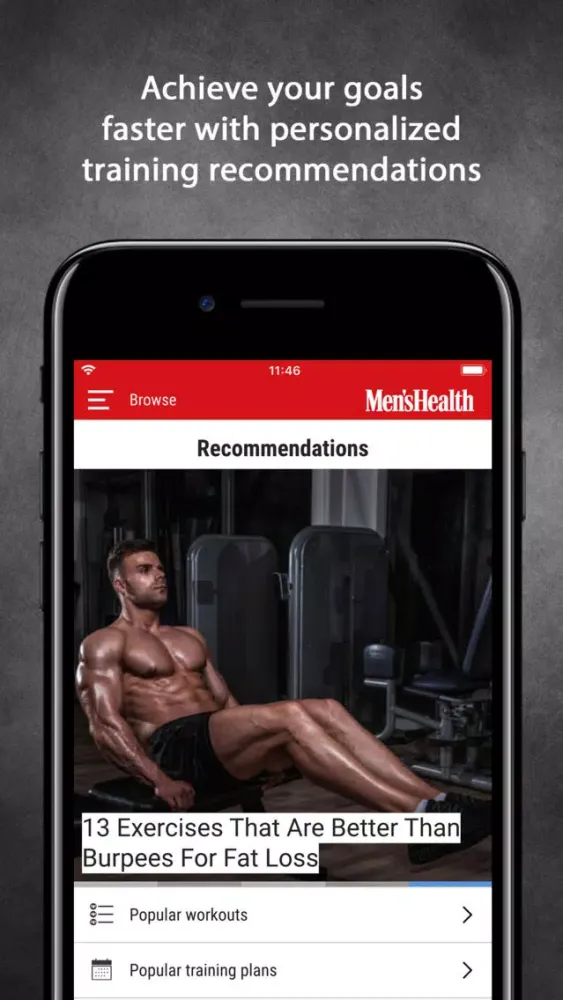 Men's Health Fitness&Nutrition应用截图