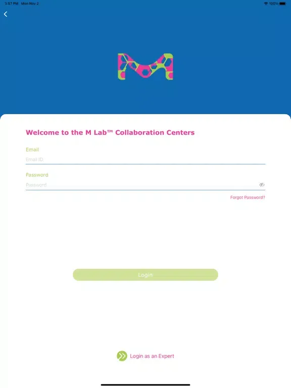 Capturas de pantalla de M Lab™ Collaboration Centers iPad 