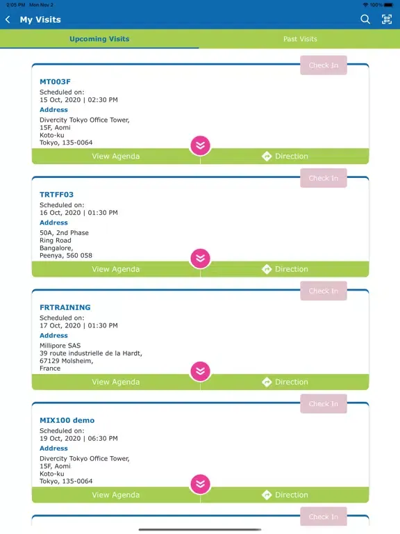 Capturas de pantalla de M Lab™ Collaboration Centers iPad 
