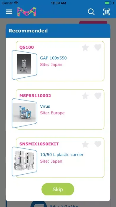 Capturas de pantalla de M Lab™ Collaboration Centers