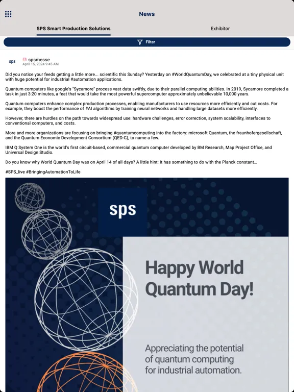 Capturas de pantalla de SPS Smart Production Solutions iPad 