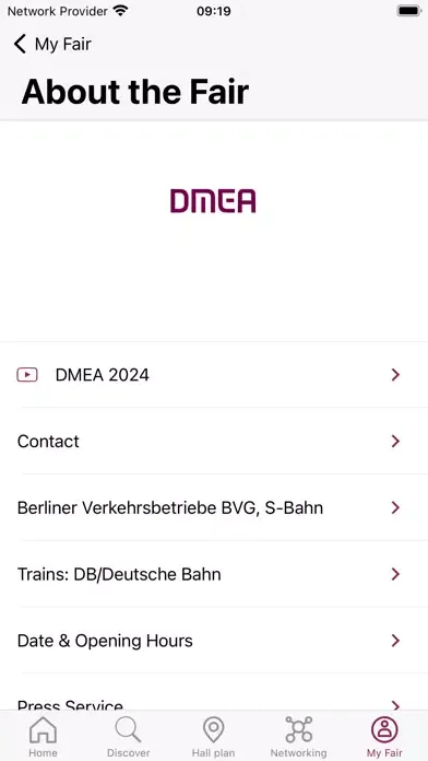 Captures d'écran de DMEA