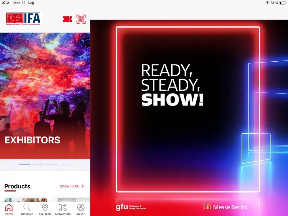 Capturas de pantalla de IFA Berlin iPad 