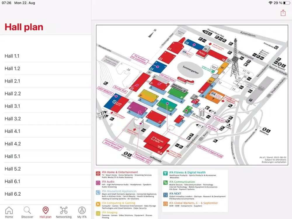 Capturas de pantalla de IFA Berlin iPad 