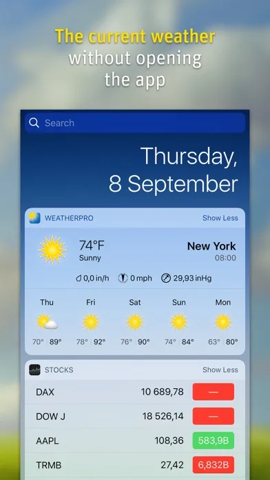 WeatherPro Ekran Görüntüleri