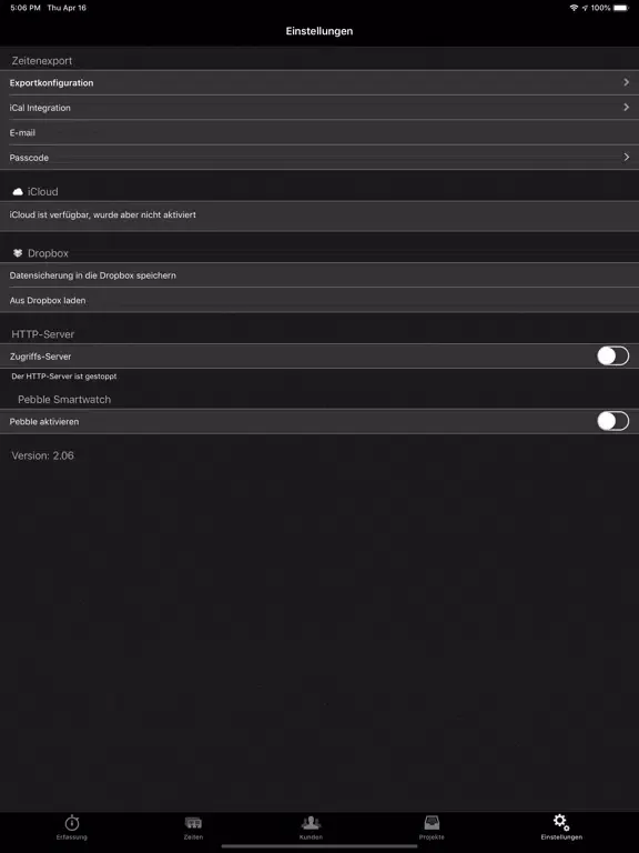 Stempeluhr iPad  スクリーンショット