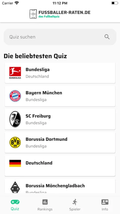 Скриншоты Fußballer raten - Fußballquiz