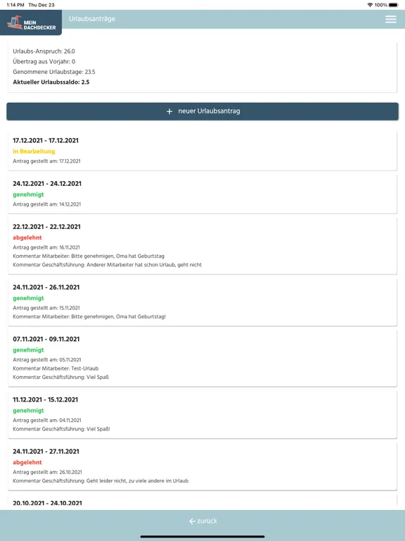 MeinDachdecker iPad  سکرین شاٹس