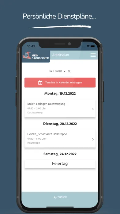 MeinDachdecker سکرین شاٹس