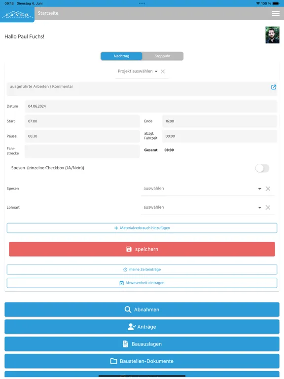 Exner Bedachungen iPad  স্ক্রিনশট