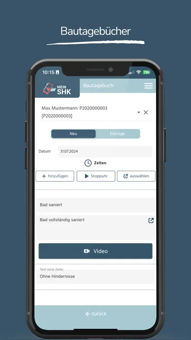 MeinSHK - SHK-Verwaltungs-App स्क्रीनशॉट