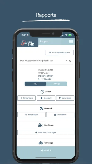 MeinSHK - SHK-Verwaltungs-App स्क्रीनशॉट