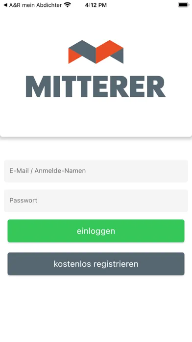 Ảnh chụp màn hình của Mitterer-App