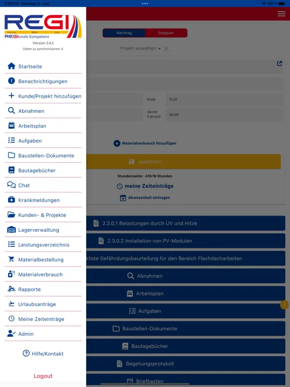 REGI iPad  Screenshots