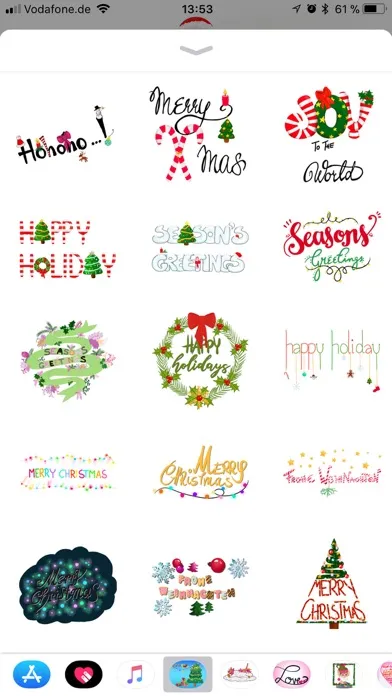 Ảnh chụp màn hình của Ultimate Christmas Stickers