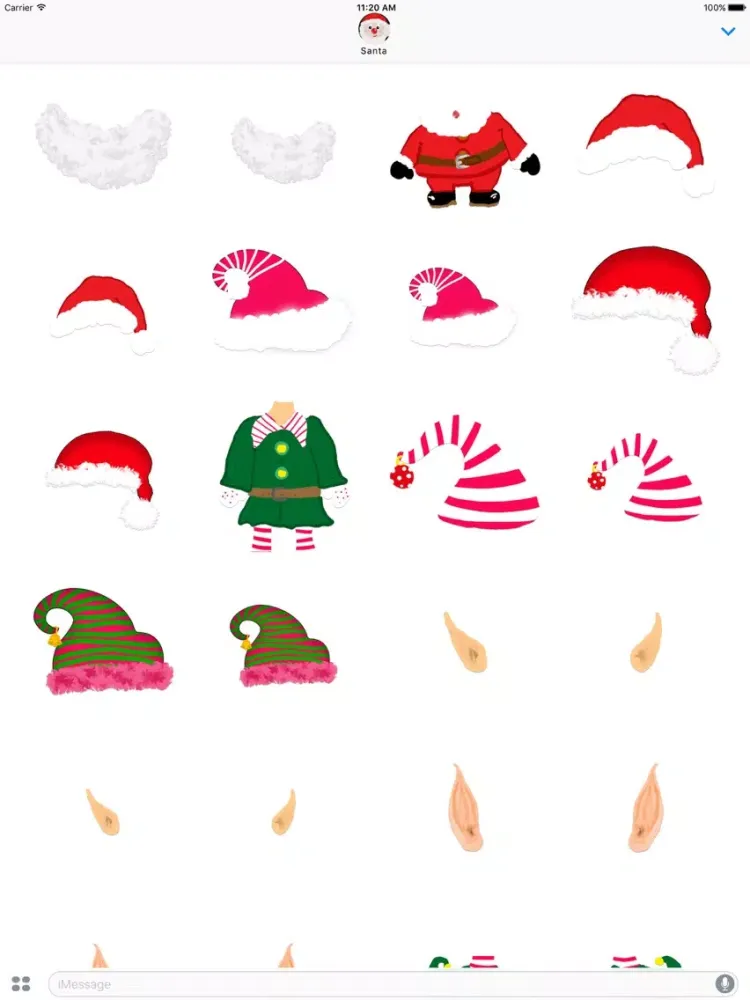 X-Mas Yourself Sticker Pack iPad 应用截图