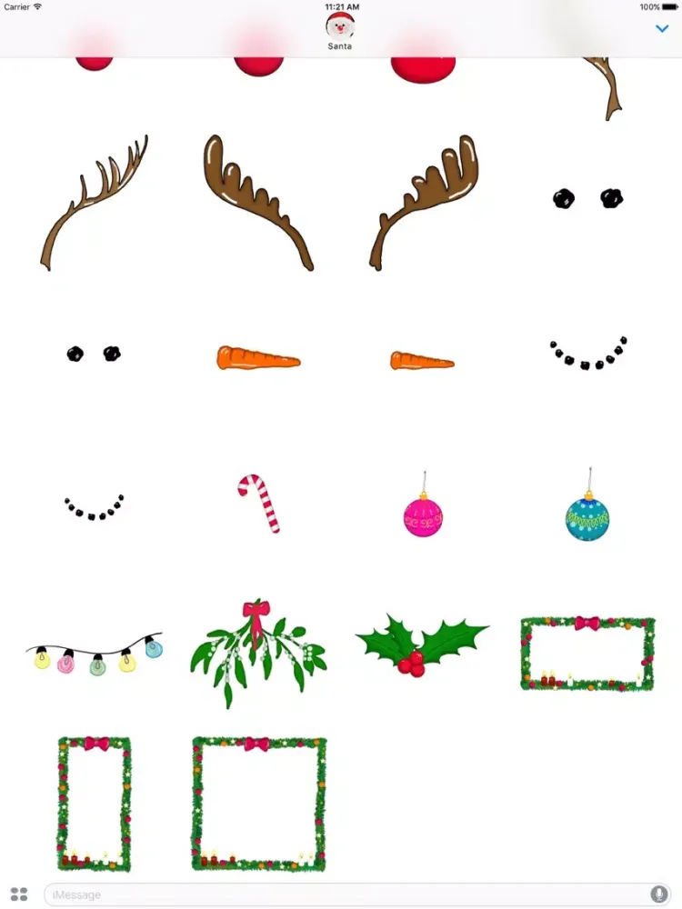 X-Mas Yourself Sticker Pack iPad 应用截图
