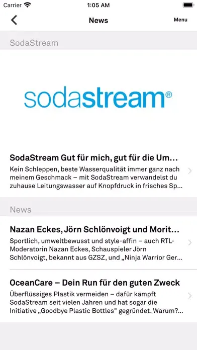 Zrzuty ekranu SodaStream Schlepp-WM 2020