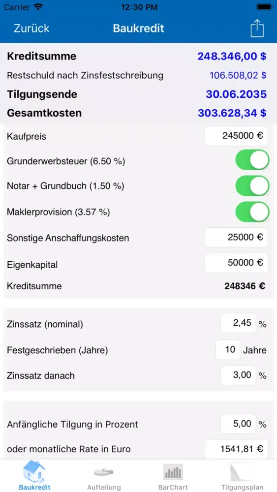 iLohn+Kredit Pro 2019 Screenshots