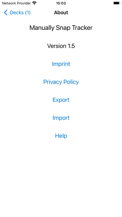 Zrzuty ekranu Manually Snap Tracker