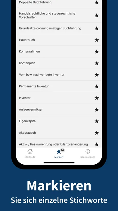 Скриншоты Buchhaltung - Stichworte