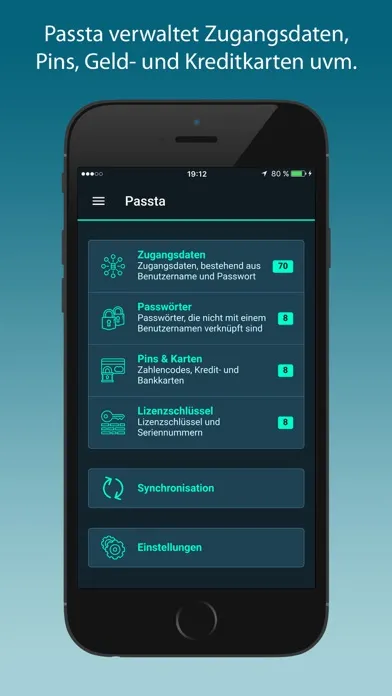 Passta - der Passwort Manager 스크린샷