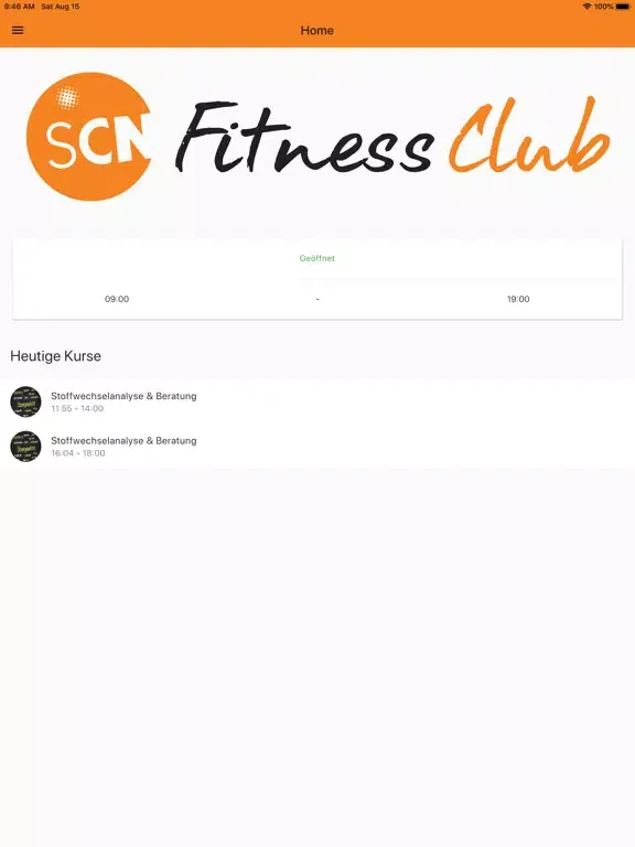 SCN Fitnessclub iPad  سکرین شاٹس