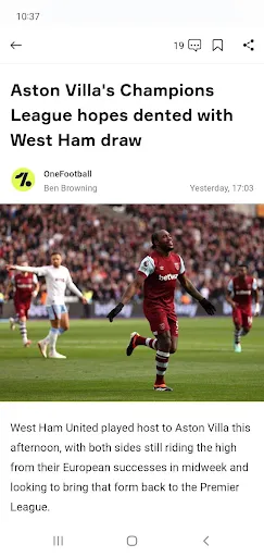 Zrzuty ekranu OneFootball - Football news