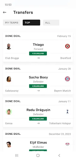Zrzuty ekranu OneFootball - Football news