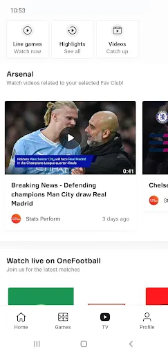 Zrzuty ekranu OneFootball - Football news
