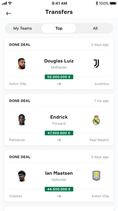 OneFootball - Soccer Scores Ekran Görüntüleri