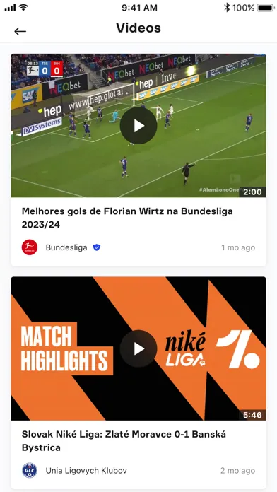 OneFootball - Soccer Scores Ekran Görüntüleri