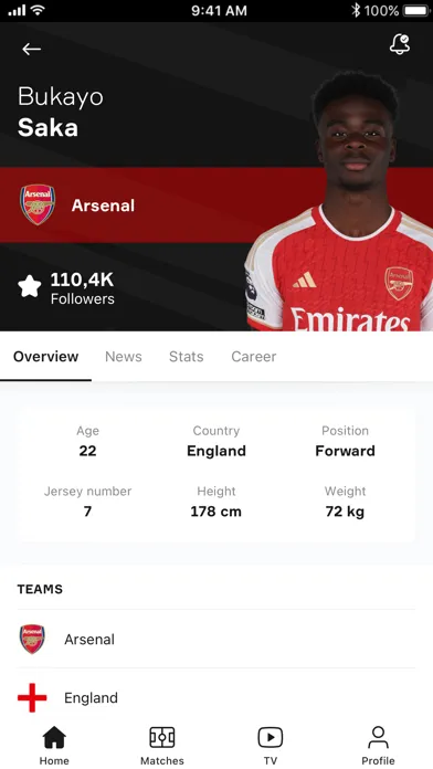 OneFootball - Soccer Scores Ekran Görüntüleri