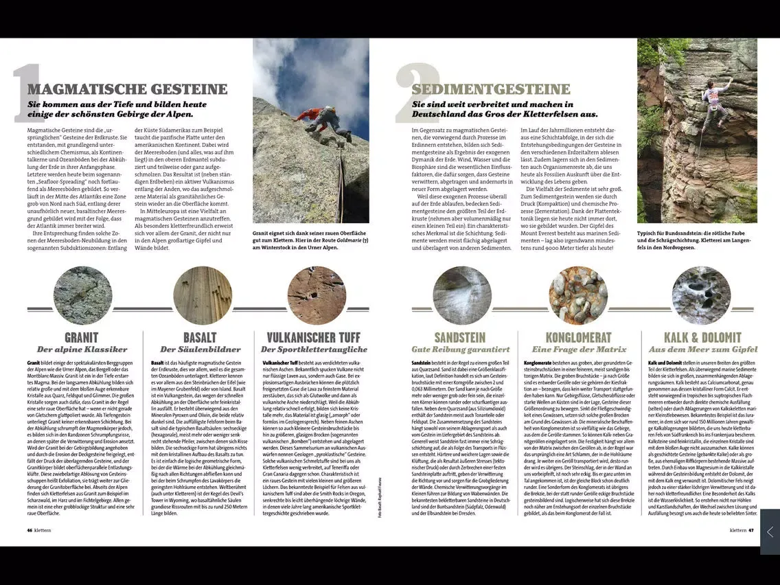 klettern E-Paper iPad  Screenshots