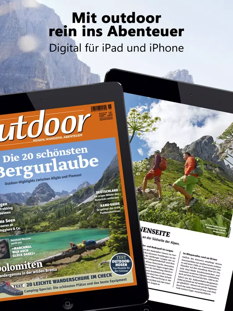 Tangkapan skrin outdoor iPad 