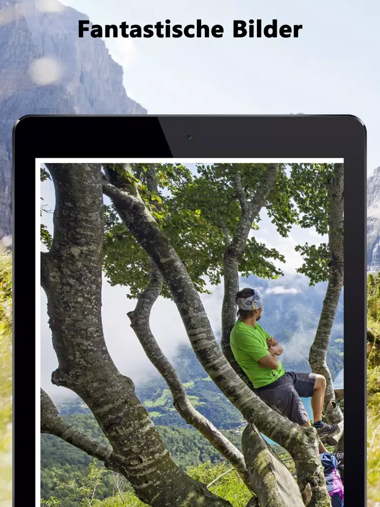 Tangkapan skrin outdoor iPad 