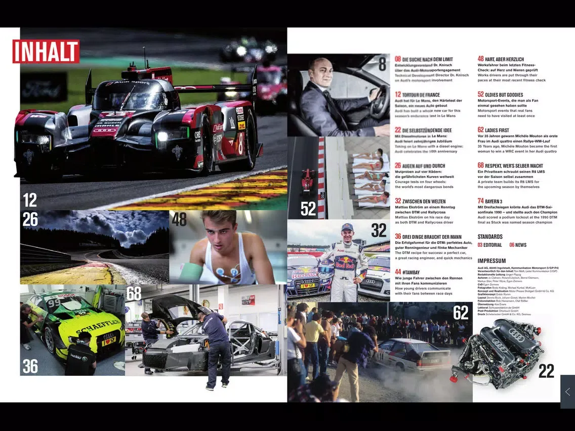 TRACK STAR - Das Audi Motorsport Magazin iPad 应用截图