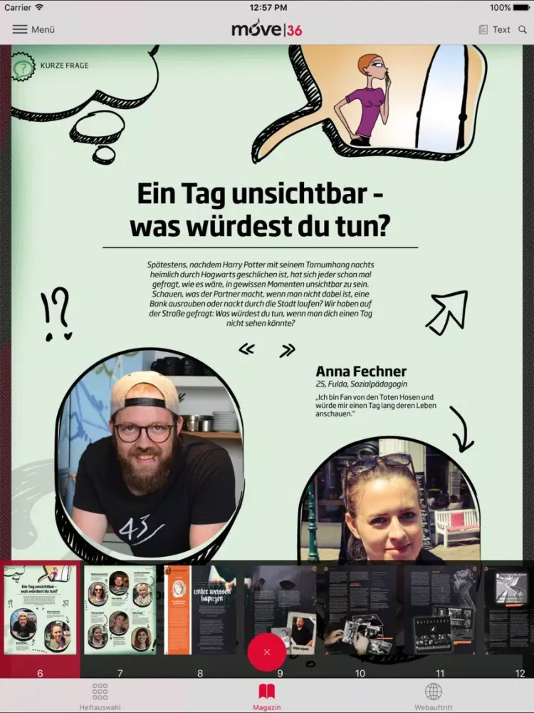 move36 - Das Magazin für dich! iPad  سکرین شاٹس