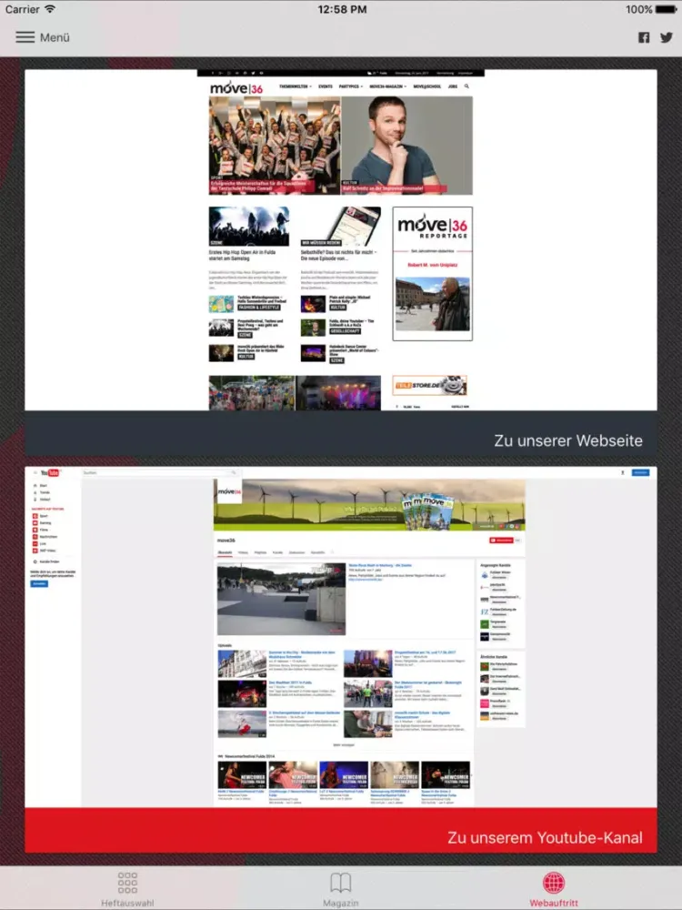 move36 - Das Magazin für dich! iPad  سکرین شاٹس
