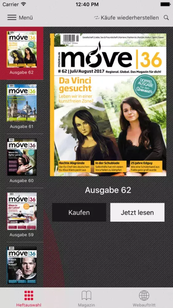 move36 - Das Magazin für dich! سکرین شاٹس