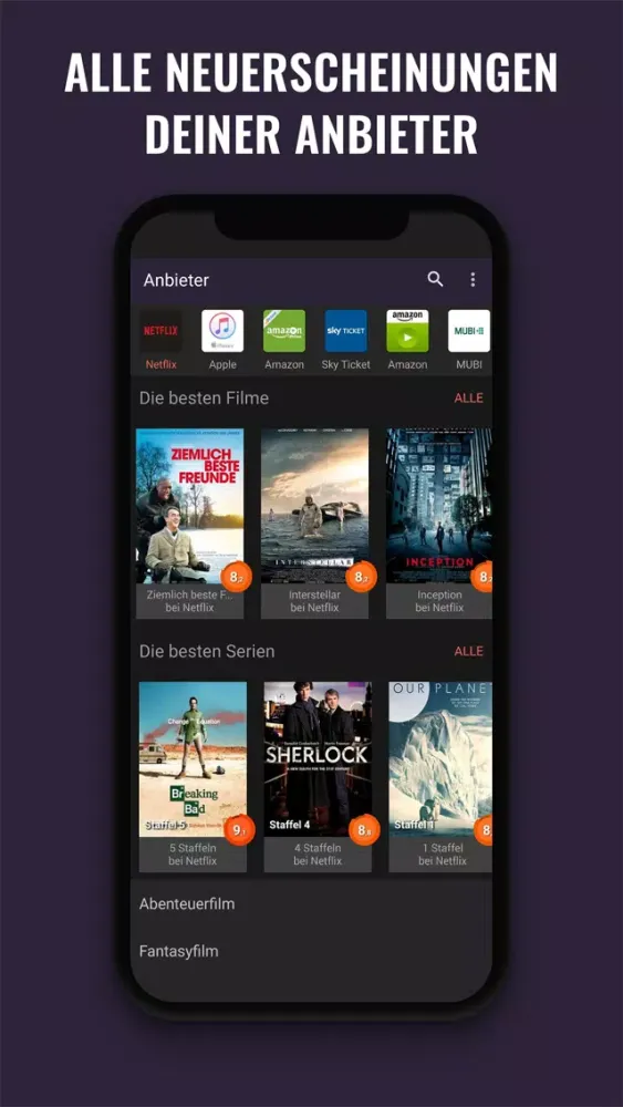 Moviepilot Home: Filme, Serien应用截图