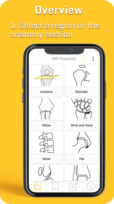 Capturas de tela do MRI-ESSENTIALS: MSK imaging