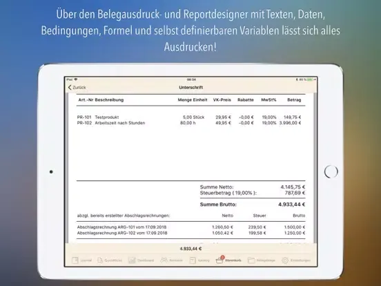 HWA.cerdo Finanz iPad  স্ক্রিনশট