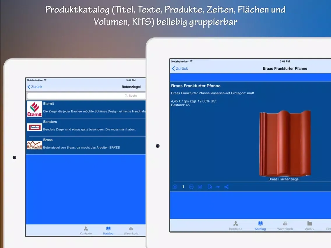 Tangkapan skrin HWA - Die Handwerker App PRO iPad 